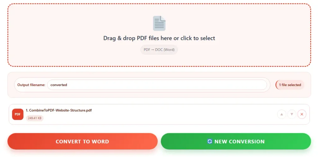 PDF to Word Converter Online Free – Convert PDF to DOCX